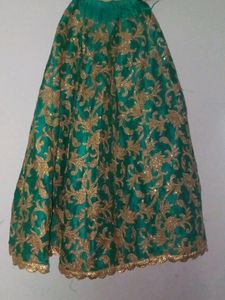 Heavy Worked Lehnga Kurti And Dupatta For Girls