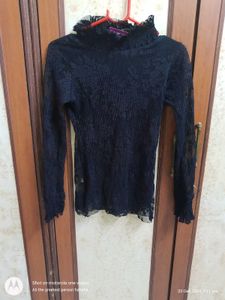 Black Net Top