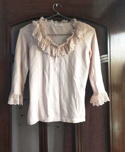 Period Drama Cotton Lace Top