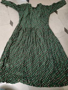 Green Printed Top
