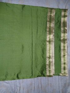 Lime Green Silk Saree