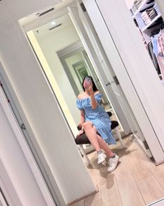 Pretty Summer Floral Blue Dress 🩵