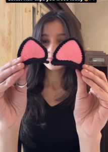 Cat Ear Hair Clip Black