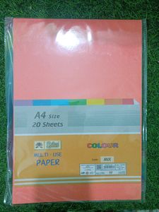 Combo Of Scrap Book, Scissors,Tape, Colour Sheet