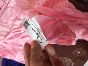 Pink Lace Trim Nightgown with robe