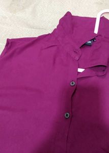 Purple Sleeveless Top