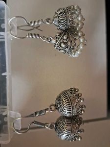 combo metal oxidised earrings