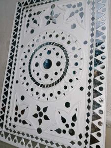 Handmade Wall Decor Lippan Art Panel (Rectangular)