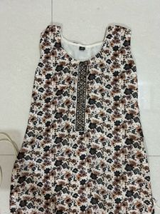 Floral Print Kurta