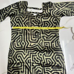 Black &amp; Green Printed Suit Set with Dupatta