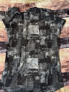 Abstract Print Long Sleeve Shirt