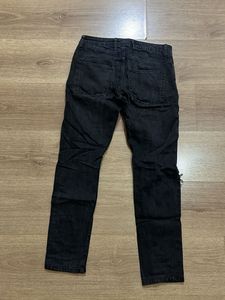 Topman Ripped Black Jeans