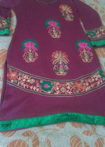 Purple Woolen Kurti