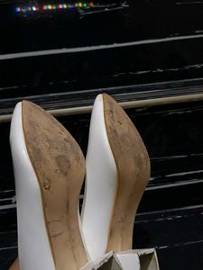 White Kitten Heels