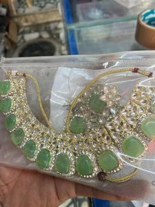 Green Kundan Jewelry Set