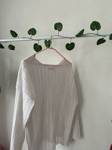 White Long Sleeve Top