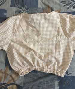 Checkered Crop Top