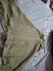 Vintage Crochet Knit Poncho