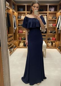 Pintrest Elegant Navy Blue Maxi Dress