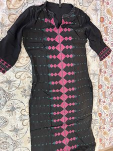 Black Printed Kurti