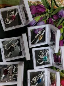 Colorful Gemstone Bracelet (Set of 6)