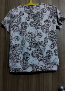 Zebra Print Circle Tee