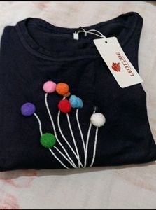 Colour Full Pom2 Top👌