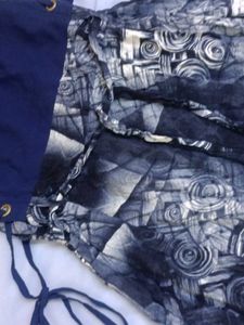 Abstract Print Midi Dress