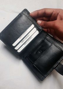 Mens  New Black Genuine Leather Wallet