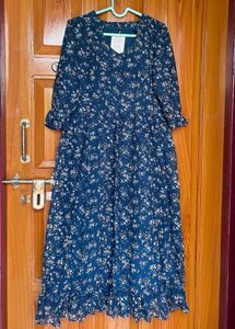 Floral Georgette Midi Dress