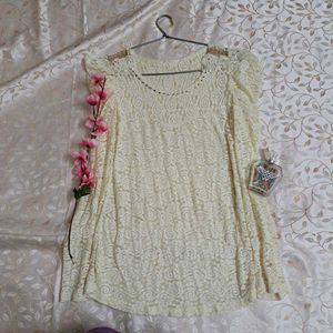 Korean Lace Top - Elegant & Chic