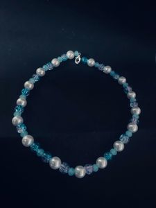Blue Mermaid Pearl Choker Necklace