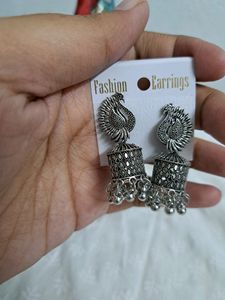 Oxidized Jhumka Combo