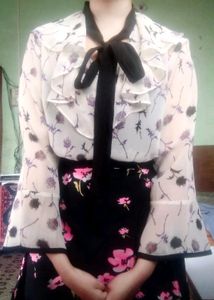 Korean Neck Tie-up Top