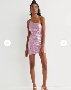 H&M Pink Sequin Mini Dress
