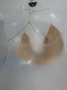 Short Sequin Backless Crop Top