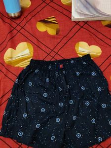 Navy Printed Boxers