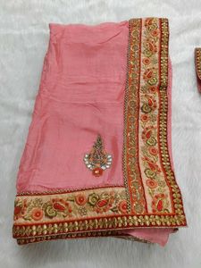 Saree In Heavy Border