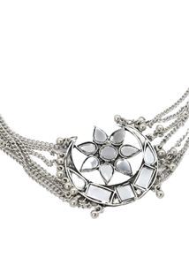 Silver Tone Statement Necklace