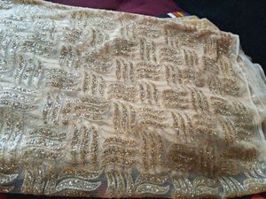Golden Glitter Saree