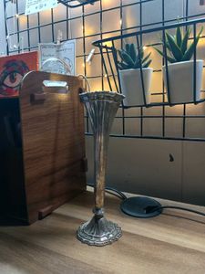 Vintage Silver Candle Holder Or Vase