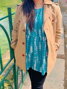 Stylish Tan Trench Coat