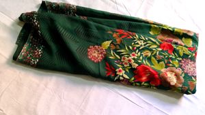 Green Floral Saree