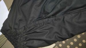 Women Solid Black Pants Tailored Stitched