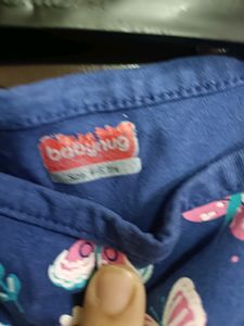 Kids Girls Middy Frock Of Babyhug For 3 To 5 Years Old Girl