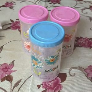 Set Of 3 1000ml Containers