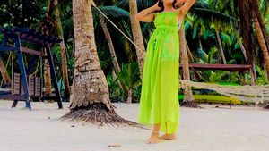 Offer✨ASOS Beachy Neon Sarong Dress