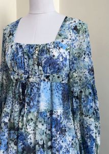 Floral Print Tiered Dress