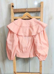 Cute peach colour Top  size-32