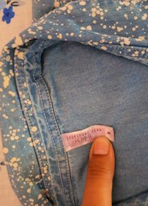 Crimsoune Club Denim Mini Shirt Dress